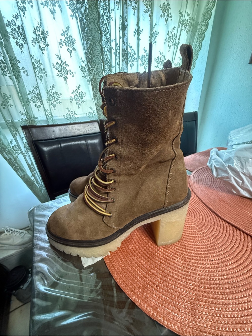 Free people Dylan brown suede boots